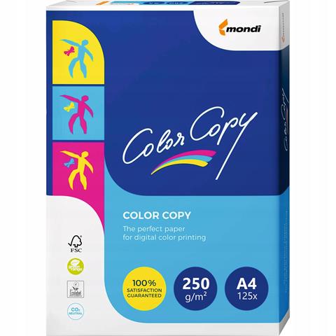 PAPIER KSERO A4 BIAŁY 250G COPY COLOR   125ARK.