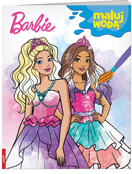 ameet kolorowanka maluj wodą barbie mw-1403