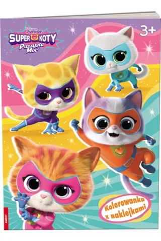 AMEET KOLOROWANKA Z NAKLEJKAMI SUPER KOTY NA-9136