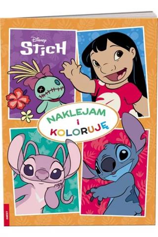 AMEET KSIĄŻECZKA NAKLEJAM I KOLORUJĘ STITCH NAK-9115