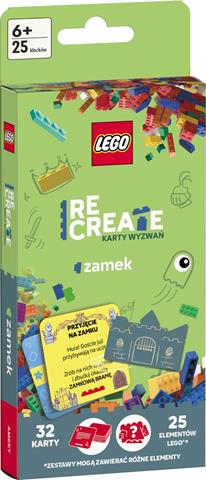 AMEET LEGO RECREATE KARTY WYZWAŃ ZAMEK 32 KARTY I 25 KLOCKÓW