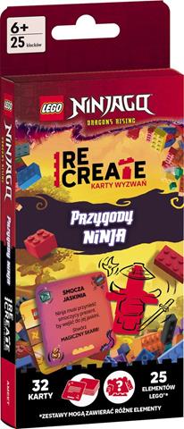 AMEET LEGO NINJAGO RECREATE KARTY WYZWAŃ PRZYGODY NINJA 32 KARTY I 25 KLOCKÓW