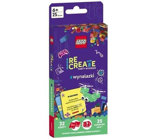 AMEET LEGO RECREATE KARTY WYZWAŃ WYNALAZKI 32 KARTY I 25 KLOCKÓW