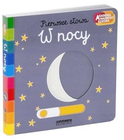 książka - w nocy - pierwsze słowa- akademia mądrego dziecka