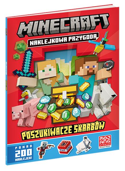 minecraft poszukiwacze skarbów naklejkowa przygoda