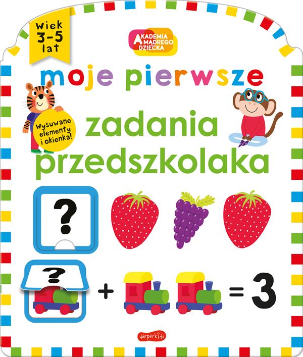 książka - moje pierwsze zadania przedszkolaka -akademia mądrego dziecka