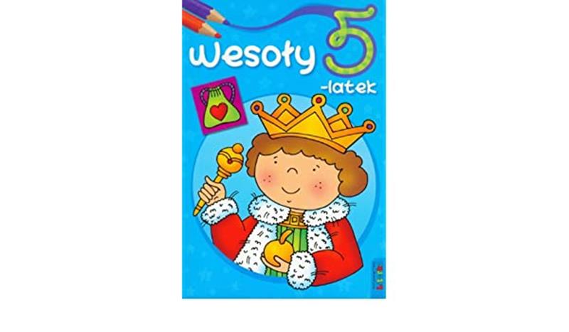 literka kolor. wesoły 5-latek