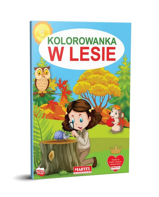 martel kolorowanka w lesie