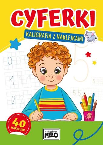 NIKO KSIĄŻECZKA CYFERKI KALIGRAFIA Z NAKLEJKAMI