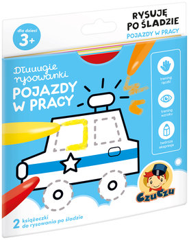 czuczu dłuugie rysowanie - pojazdy w pracy rysuję po śladzie 3+