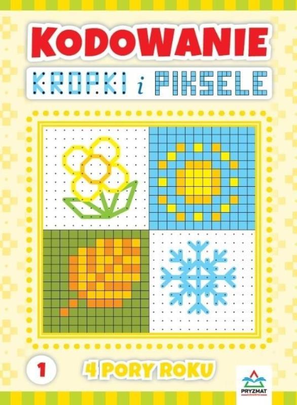 PRYZMAT KSIĄŻECZKA KODOWANIE KROPKI I PIKSELE 4 PORY ROKU