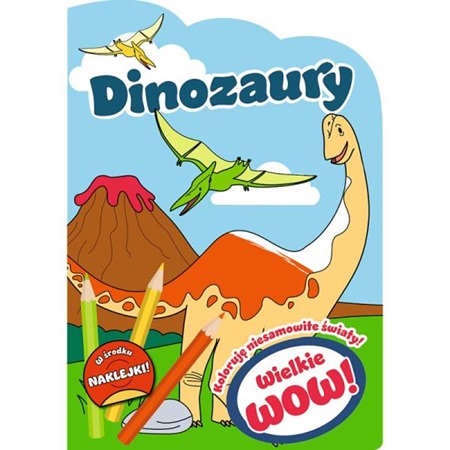 trefl kolorowanka wielkie wow! koloruję niesamowite światy dinozaury