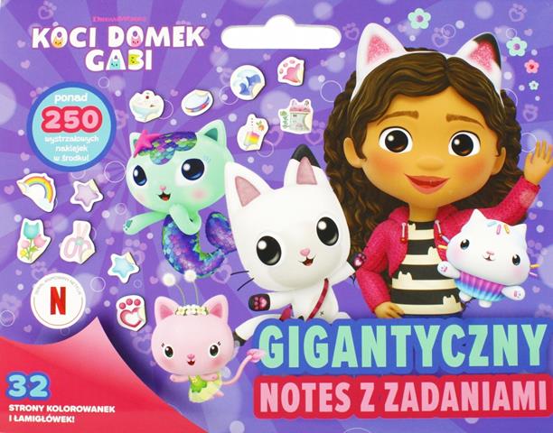 trefl książeczka koci domek gabi gigantyczny notes z zadaniami