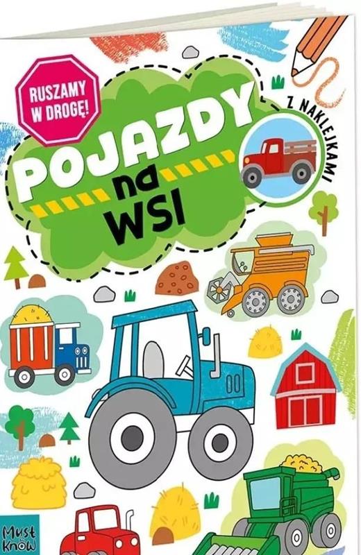 HENRY Kolorowanka A4 RUSZAMY W DROGĘ - POJAZDY NA WSI