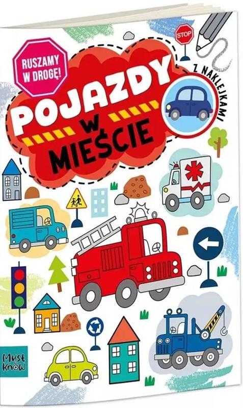 HENRY Kolorowanka A4 RUSZAMY W DROGĘ - POJAZDY W MIEŚCIE