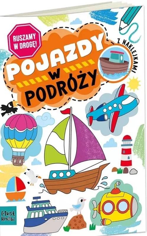 HENRY Kolorowanka A4 RUSZAMY W DROGĘ - POJAZDY W PODRÓŻY