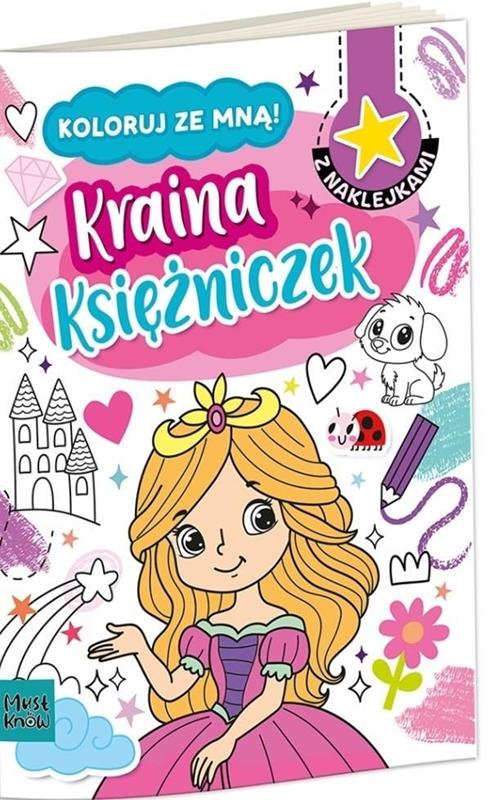HENRY Kolorowanka A4 KOLORUJ ZE MNĄ - KRAINA KSIĘŻNICZEK