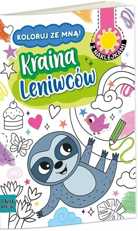 HENRY Kolorowanka A4 KOLORUJ ZE MNĄ - KRAINA LENIWCÓW