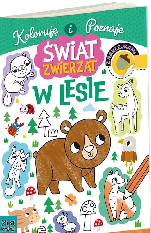 HENRY Kolorowanka A4 ŚWIAT ZWIERZĄT - W LESIE