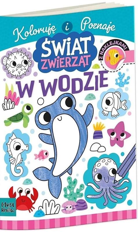 HENRY Kolorowanka A4 ŚWIAT ZWIERZĄT - W WODZIE