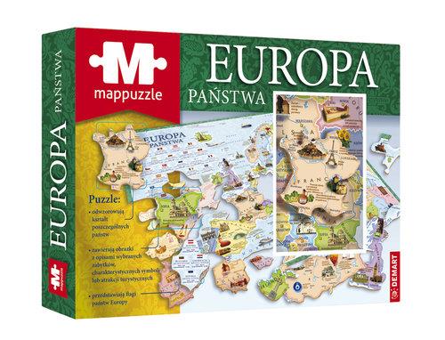 mappuzzle puzzle europa państwa