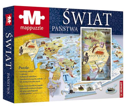 mappuzzle puzzle świat państwa