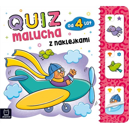 aksjomat-książ.z naklejkami quiz malucha 4+