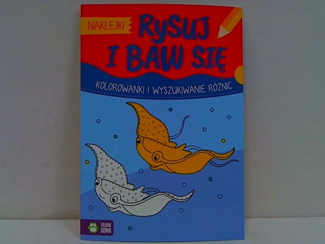 zielona sowa-rysuj i baw się - ocean