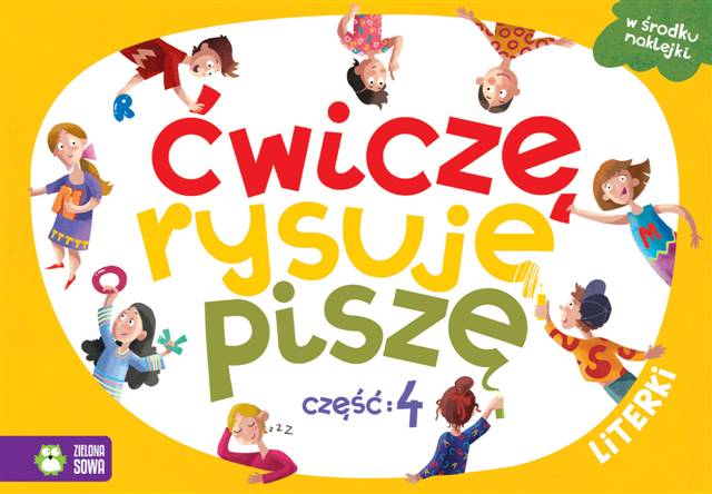 zielona sowa-książ.ćwiczę, rysuję, piszę-literki cz.4