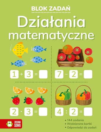 zielona sowa blok zadań działania matematyczne