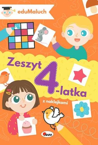 AWM EDUMALUCH ZESZYT 4-LATKA Z NAKLEJKAMI.