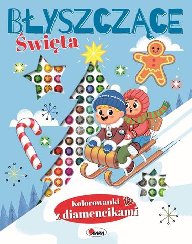 AWM KOLOROWANKI Z DIAMENCIKAMI BŁYSZCZĄCE ŚWIĘTA GWIAZDKA