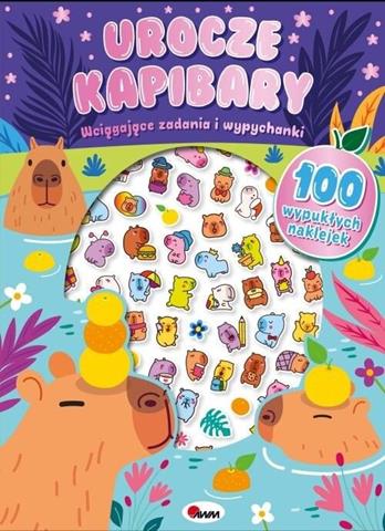 AWM KSIĄŻECZKA 100 WYPUKŁYCH NAKLEJEK UROCZE KAPIBARY