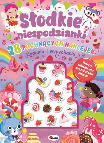 AWM KSIĄŻECZKA 28 PACHNĄCYCH NAKLEJEK SŁODKIE NIESPODZIANKI