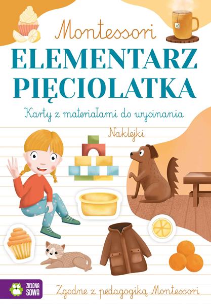 ZIELONA SOWA KSIĄŻECZKA MONTESSORI ELEMENTARZ PIĘCIOLATKA