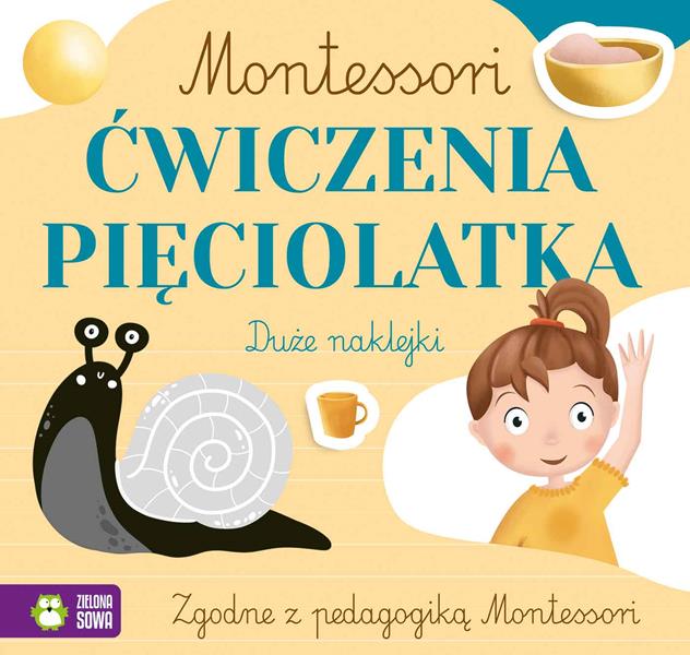 zielona sowa książeczka montessori ćwiczenia pięciolatka