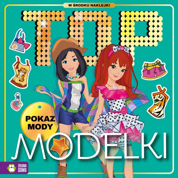 zielona sowa kolorowanka top modelki pokaz mody 2