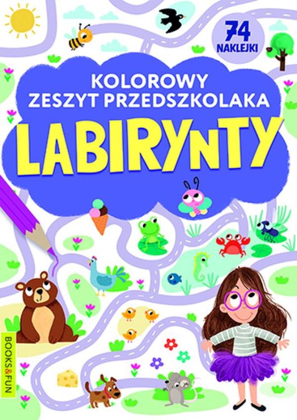 books&fun kolorowy zeszyt przedszkolaka labirynty
