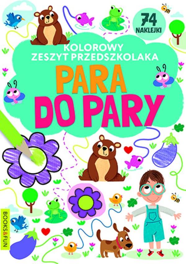 books&fun kolorowy zeszyt przedszkolaka para do pary