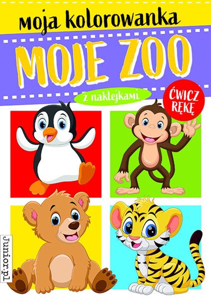 books&fun kolorowanka z naklejkami - moje zoo