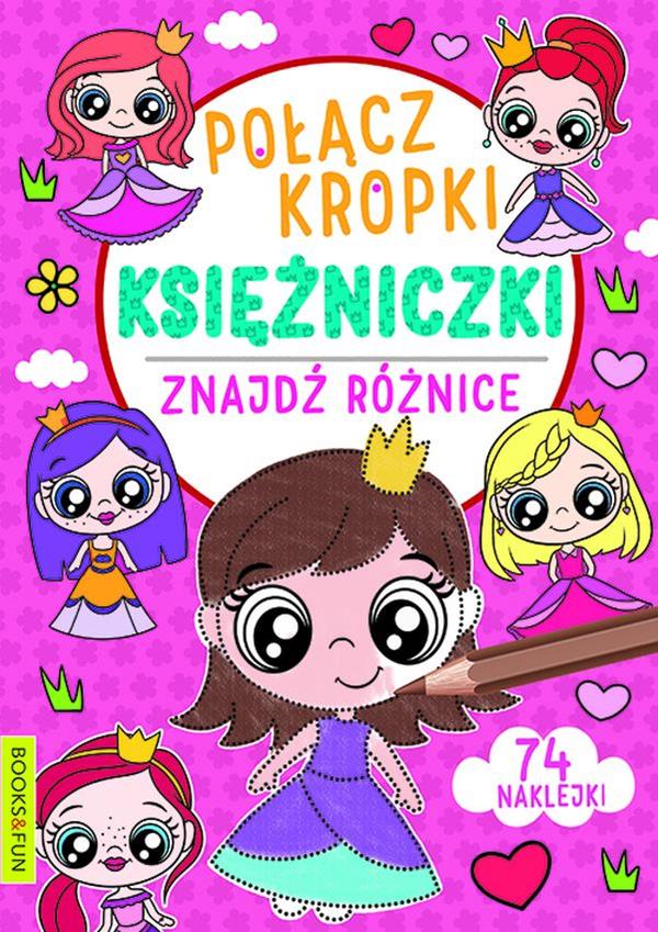 books&fun połącz kropki - księżniczki