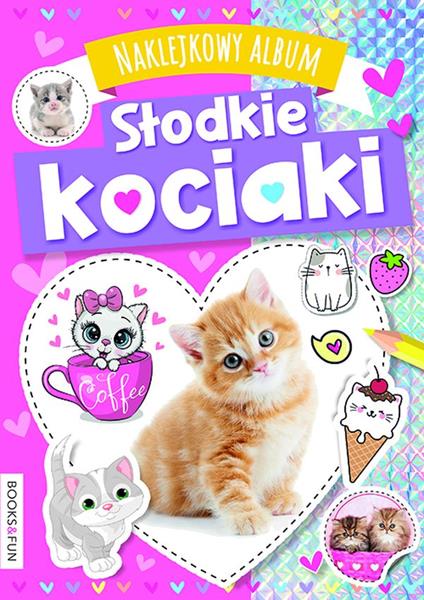 books&fun naklejkowy album słodkie kociaki
