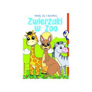 books&fun bawię się i koloruję zwierzaki w zoo