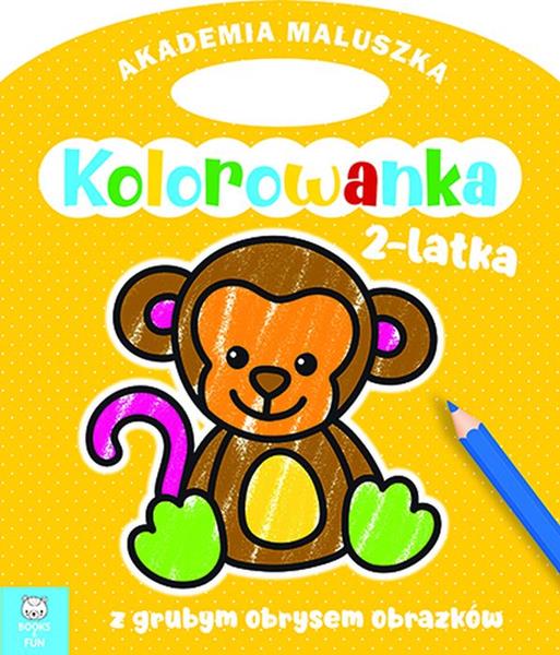 books&fun akademia maluszka kolorowanka 2-latka małpka