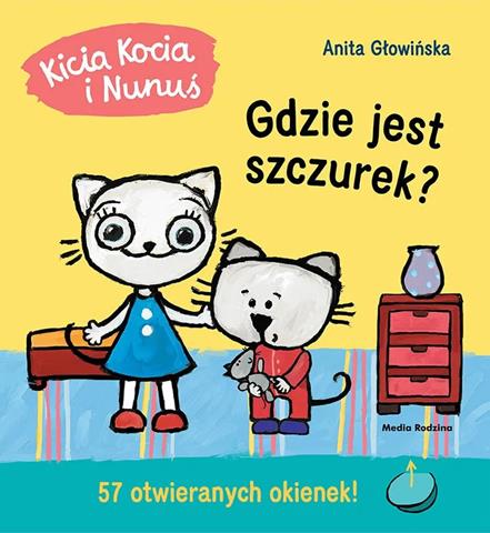 KSIĄŻECZKA KICIA KOCIA I NUNUŚ. GDZIE JEST SZCZUREK?