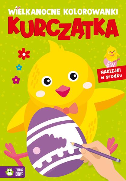 ZIELONA SOWA KOLOROWANKA WIELKANOCNA KURCZĄTKA