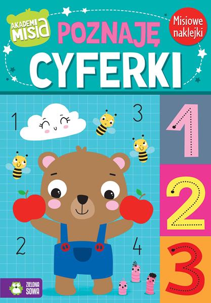 ZIELONA SOWA KSIĄŻECZKA AKADEMIA MISIA POZNAJĘ CYFERKI