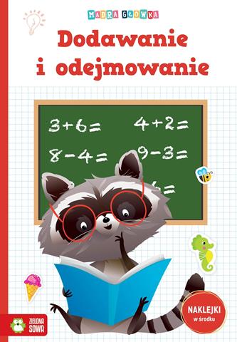 ZIELONA SOWA MĄDRA GŁÓWKA DODAWANIE I ODEJMOWANIE
