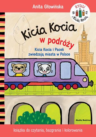 KSIĄŻECZKA KICIA KOCIA W PODRÓŻY KOLOROWANKA