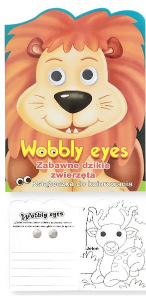 psh-książeczka a4 zabawne zwierzęta - wobbly eyes - dzikie zwierzęta